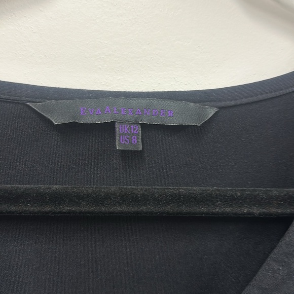 Eva Alexander black long sleeve maternity dress 8 - Picture 2 of 7